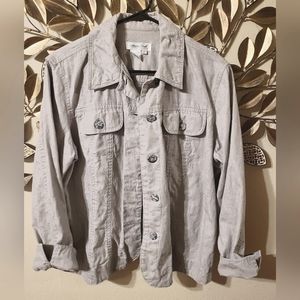 Coldwater Creek Gray Utility Jacket size 1X